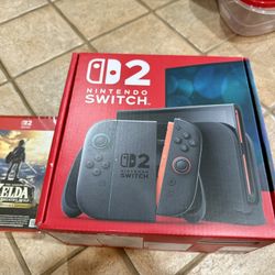 Nintendo Switch 2, BRAND NEW Sealed🔥🙌 With Zelda 