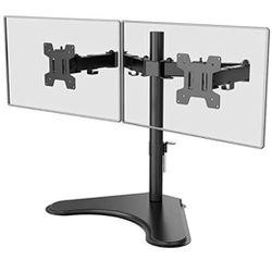 WALI Free Standing Dual LCD Monitor Fully Adjustable Desk Mount 