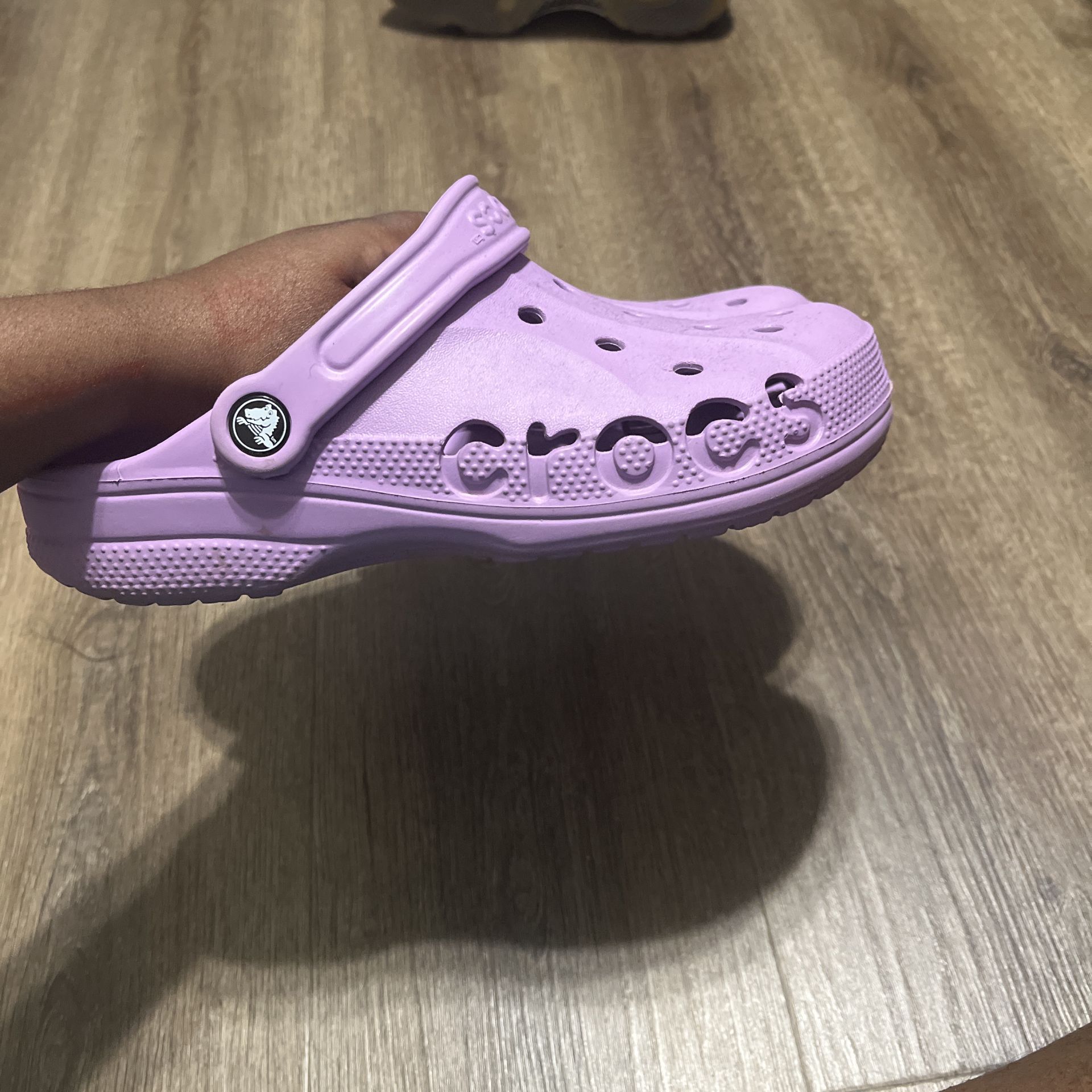purple crocs