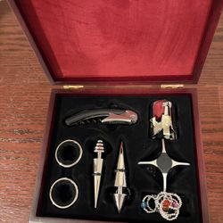 Wine And Drink Accessories In Decorative Box