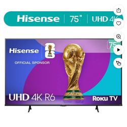 75” UHD 4k Flatscreen TV Roku