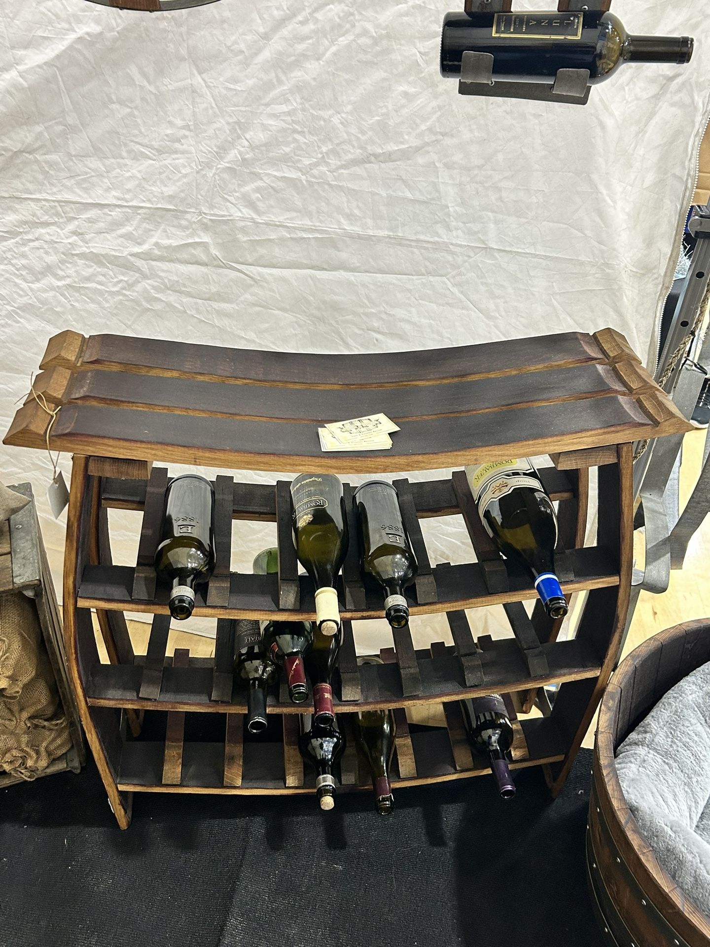 Wine Barrel Wine Rack