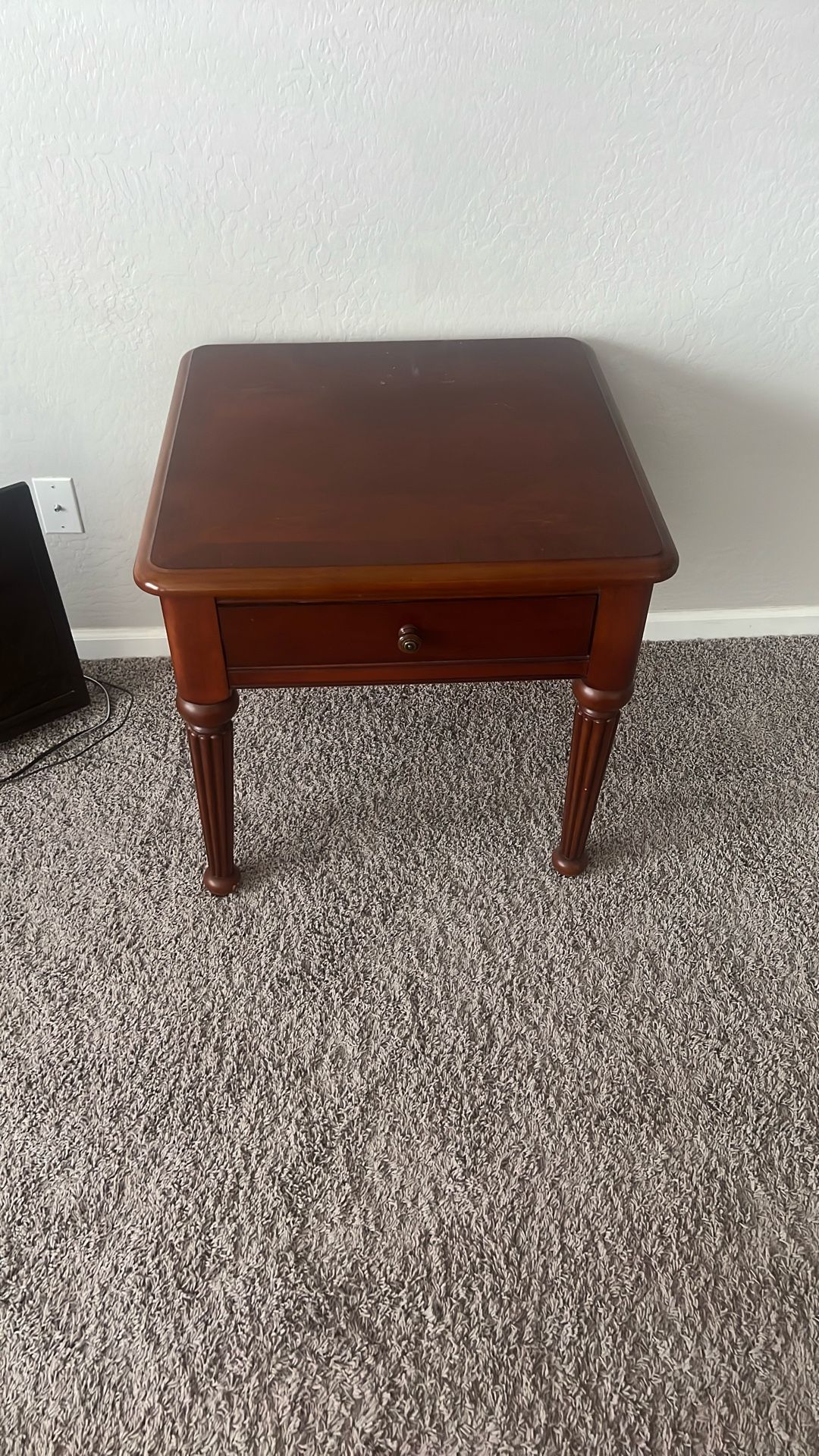 Wood End Table