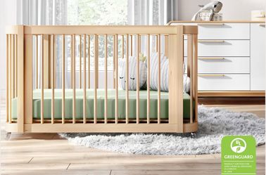Nestig Wave Convertible Crib & organic mattresses - like new