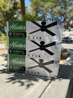 Hunter Ceiling Fan, Hunter Fan, Black Ceiling Fan, Outdoor Ceiling Fan, Indoor Ceiling Fan, Ceiling Fan, Ceiling Fan Black, 52 Ceiling Fan, Fans