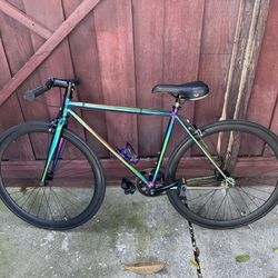 Golden Cycles - Oil Slick Road Bicycle - 45cm - Single Speed or Fixed Gear - Road Bike