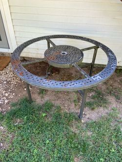 Metal outdoor table