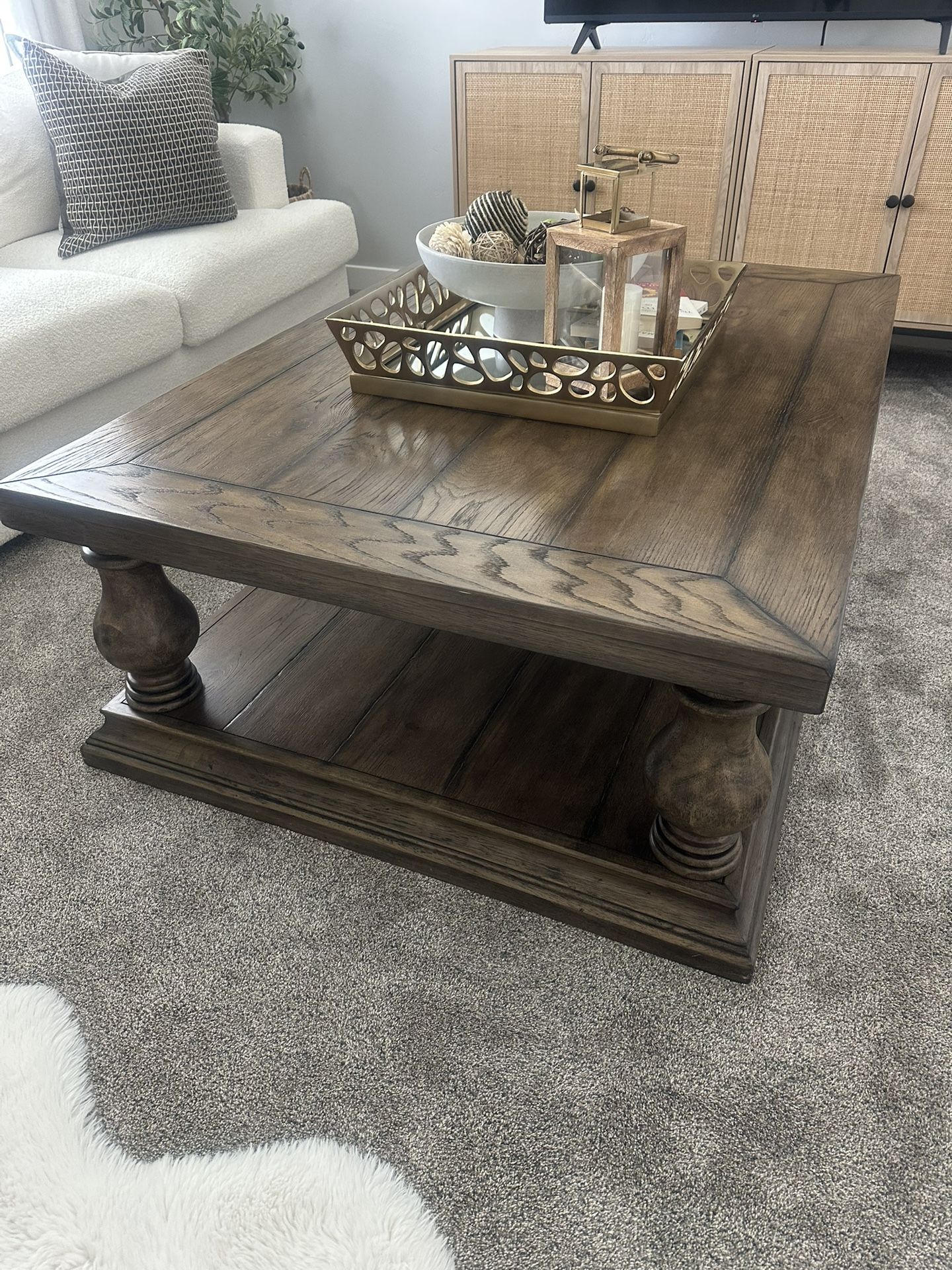Pottery Barn Solid Wood Coffee Table