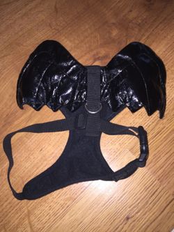 BRAND NEW~HALLOWEEN "SIMPLY DOG" BLACK BAT BODY T-STRAP HARNESS