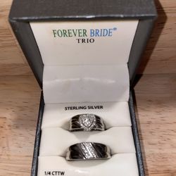 Wedding Set Made With Genuine Diamonds 