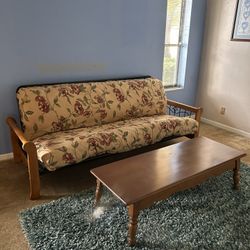 Futon And Coffee Table