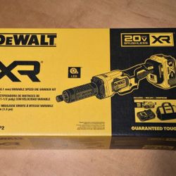 Dewalt 20V MAX XR Lithium-Ion Cordless Die Grinder Kit with (2) 5.0 Ah Batteries +6amp Charger
+Bag No low Offers Pls. Pick up Burien.
