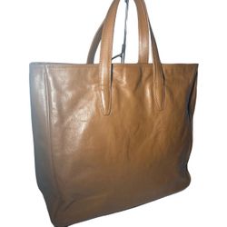 Saint Laurent YSL Brown Y Mail Tote Bag 