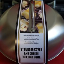 JIM BEAM BURGER COVER AND CHEESE DOME, SILVER