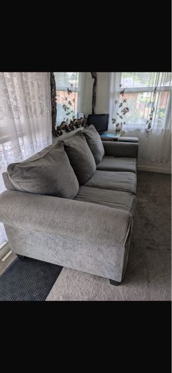 Gray Fabric Sofa Couch