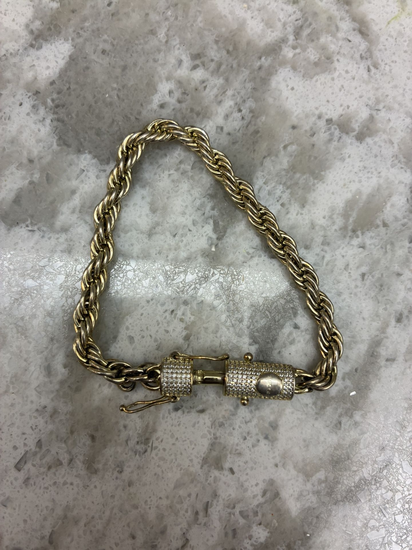 Gold Plated Rope Bracelet 