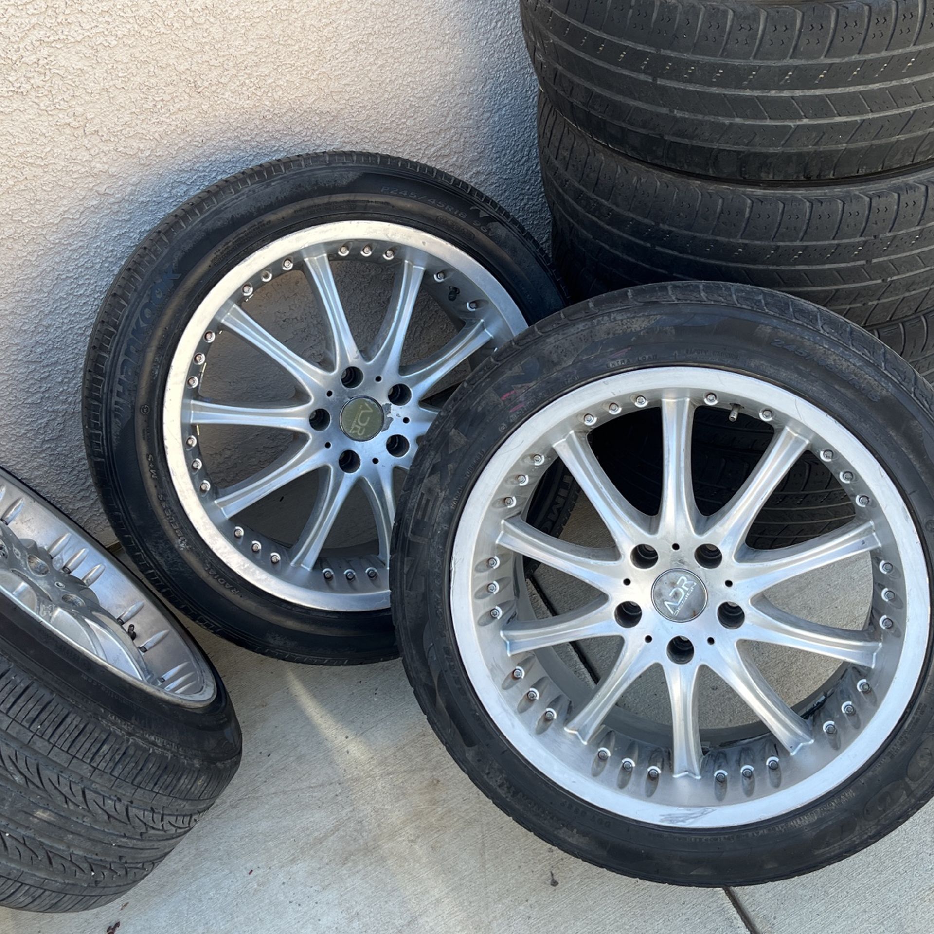 ADR Design 5lug Rims With Tires for Sale in Bakersfield, CA - OfferUp