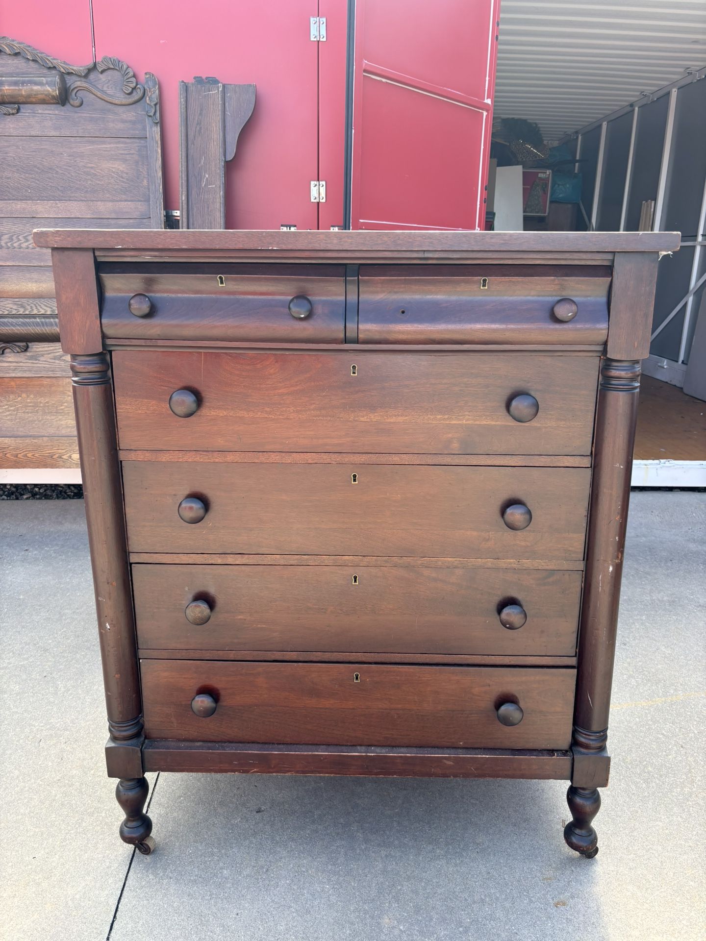 Antique Cherry Empire Dresser BEAUTIFUL