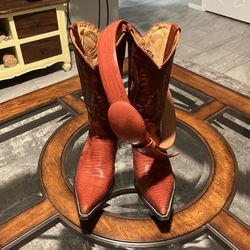 Cowboy Boots ( Genuine Teju lizard )