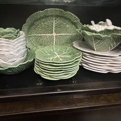Cabbage/lettuce-themed Ceramic Dinnerware and Serve-ware Set (Can buy individuals)