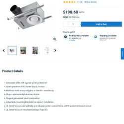 Bathroom Ceiling Fan And Dimmable Light 