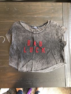 Brandy Melville One Size Bad Luck Crop Top