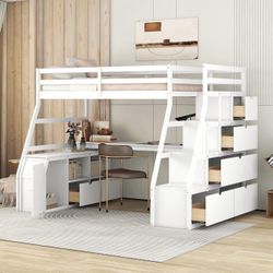 Twin Bed W Desk Under 