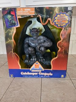 Vintage Halloween Animated Gatekeeper Gargoyle
