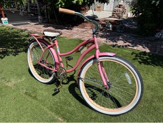 26” pink beach cruiser