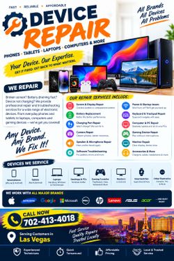 Need Device Repair? Phone, Laptop, Computer & More