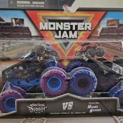 Monster Jam Son Ova Digger  Vs Great Clips Mohawk Warrior