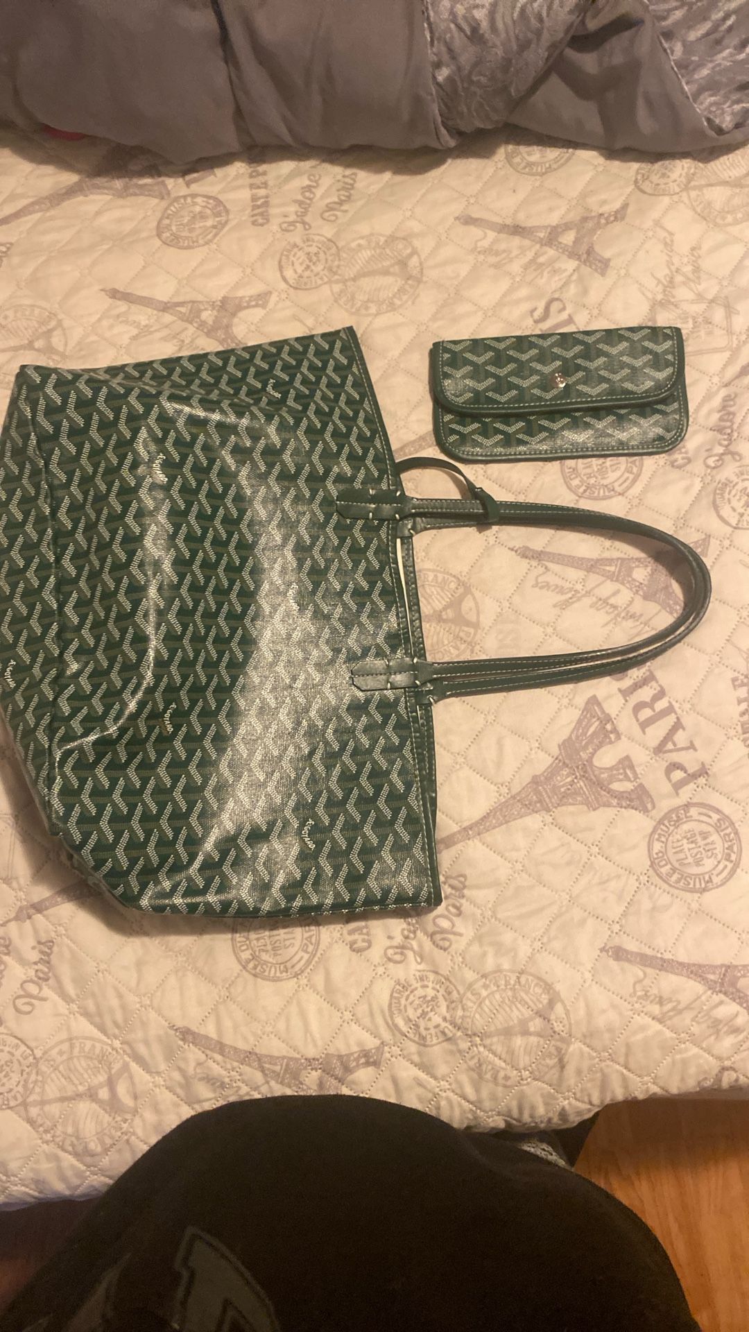 Goyard Green Goyardine Canvas