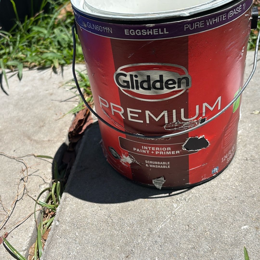 PAINT GLIDDEN PREMIUM INTERIOR PAINT PLUS PRIMER EGGSHELL, PURE WHITE ...