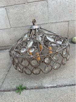 Vintage chandelier & mirror