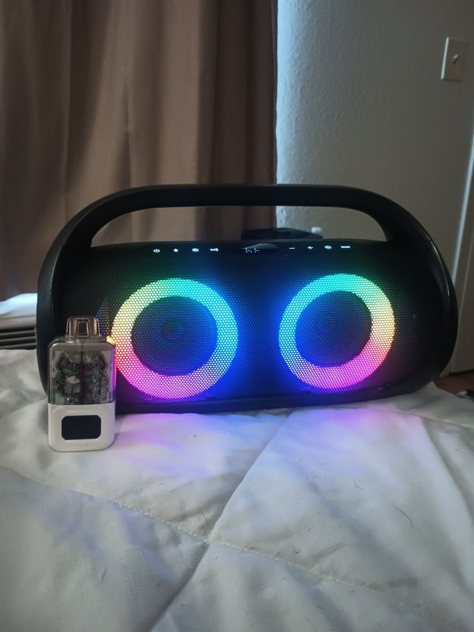 Onn Bluetooth Speaker With Led Lights 
