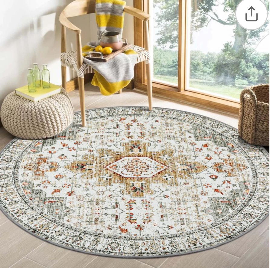 Ultra-Thin Washable Area Rug 4’