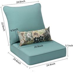 Patio Outdoor Cushions 24.5x24.5