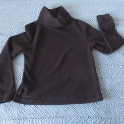 DUDLEY STEPHENS PARK SLOPE BLACK M VELLO FLEECE turtleneck