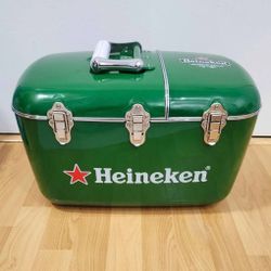 Heineken Coolbox Hard Case Cooler CD Player AM/FM Radio 