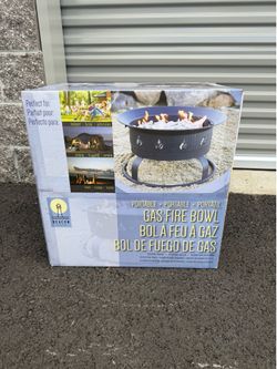 NEW Portable Gas Fire Pit Bowl – Unopened