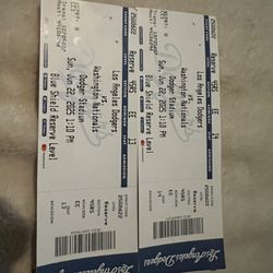 Shohei Ohtani First K!2 Los Angeles Dodgers Vs Washington Nationals Tickets Sunday June 22 2015 