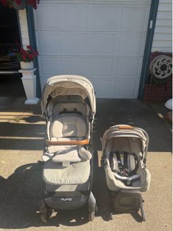 Nuna Pipa RX Infant Car Seat with Pipa RELX Base and Tavo NEXT Stroller - Hazelwood