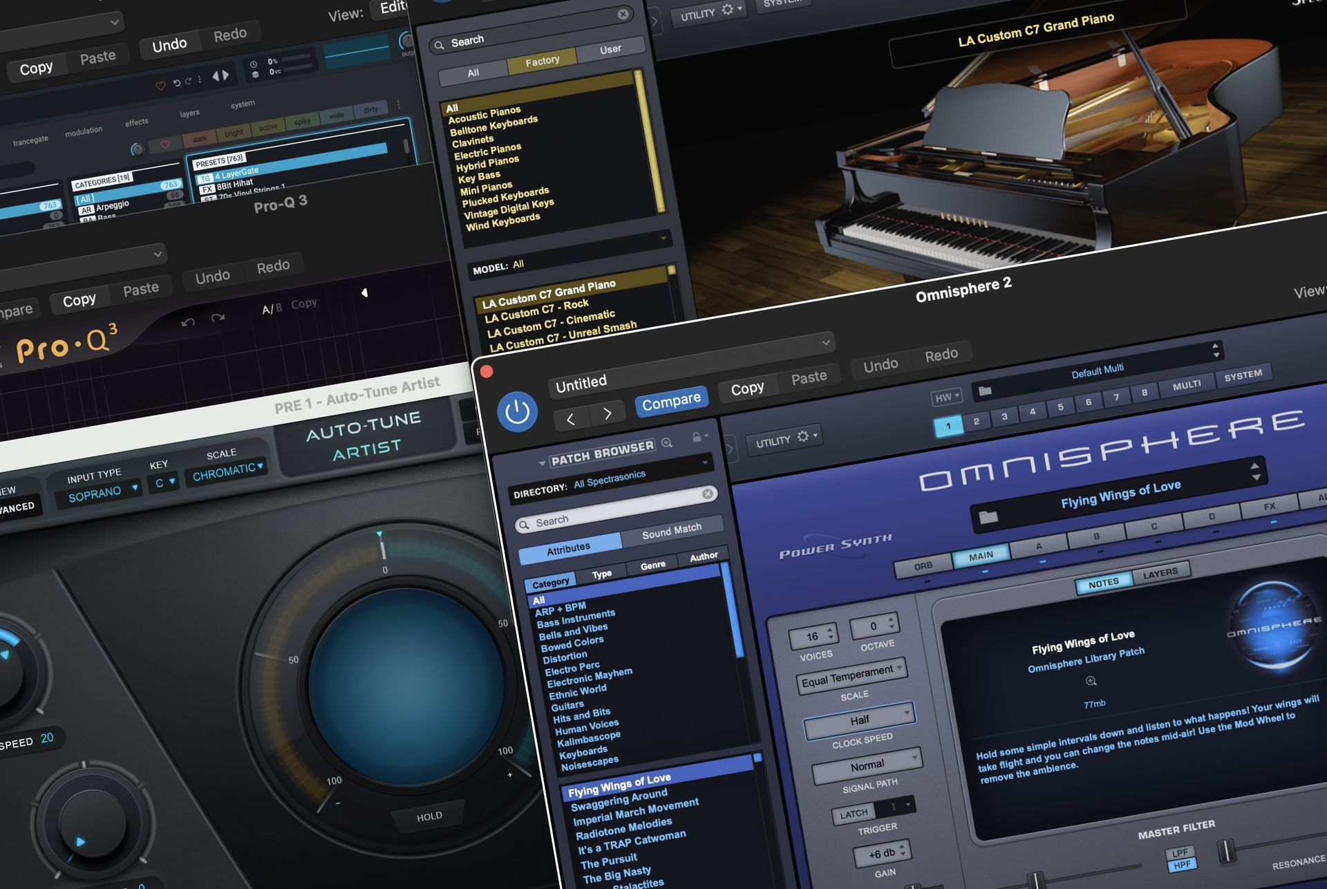 Omnisphere Keyscape Nexus Autotune Ableton Fabfilter