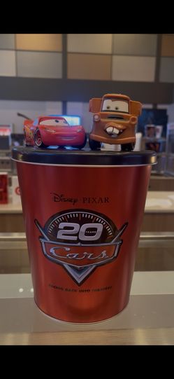 Cars 20th anniversary Topper popcorn Tin
