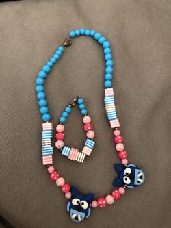 Kids Yo Gabba Gabba Set necklace From Etsy