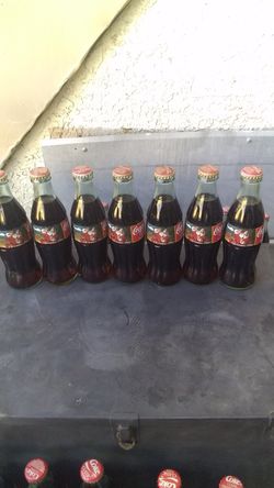 Holiday Coca-Cola collectible bottles