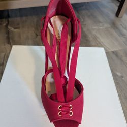 Red Platform Stiletto 6" New