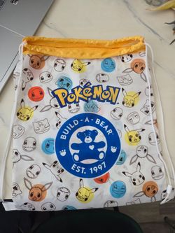 Pokemon Build-A-Bear String Backpack