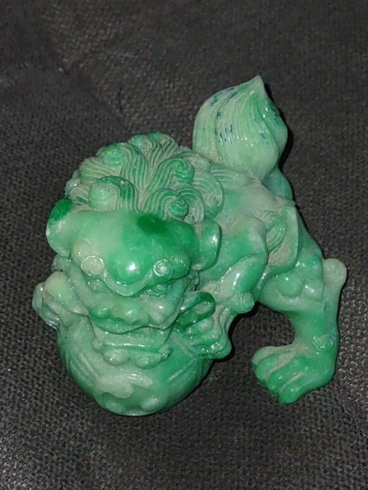Jade Fu Dog Figurine $12