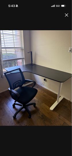 IKEA desk and chair